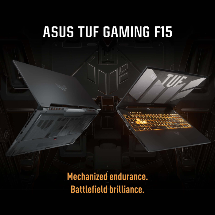 ASUS TUF F15 FX507ZC4-HN002W Gaming Laptop  15.6 Inch 144Hz Intel Ci7-12700H 16GB RAM 512GB SSD RTX 3050 4G Win11 Mecha Grey 90NR0GW1-M000S0