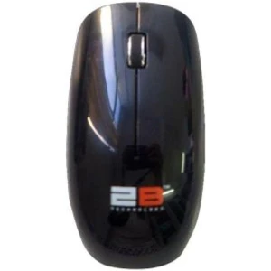 2B MO17B Optical Wired Mouse Piano Finishing - Black