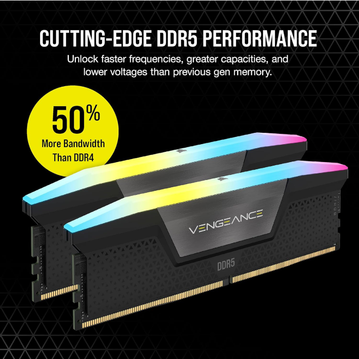 DRAM CORSAIR VENGEANCE | 32GB Ram Valley DDR5 Technology (2x16GB) RGB
