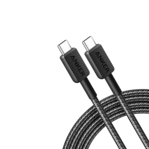 Anker 322 Charging Cable USB-C to USB-C Braided Cable 3ft-1M Black - A81F5H11