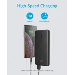 Anker Power Bank Slim 10,000mAH 3 ports 15Watt - Black A1229H15