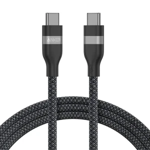 كابل بيانات انكر USB-C إلى USB-C بطول 6 أقدام، 240 وات، اسود - A82E2H12