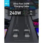 Anker USB-C to USB-C Data Cable 3ft, 240W Black - A82E2H11