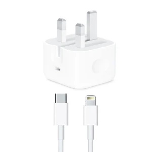 Apple Power Adapter 20W 3-Pin 1 Port Type-C With Type-C to Lightning Cable For iPhone 12 - MHJF32P/A - 14 Day Warranty