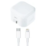 Apple Power Adapter 20W 3-Pin 1 Port Type-C With Type-C to Lightning Cable For iPhone 12 - MHJF32P/A - 14 Day Warranty