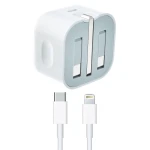 Apple Power Adapter 20W 3-Pin 1 Port Type-C With Type-C to Lightning Cable For iPhone 12 - MHJF32P/A - 14 Day Warranty