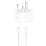 Apple Power Adapter 20W 3-Pin 1 Port Type-C With Type-C to Type-C Cable For iPhone 15 - MHJF32P/A - 14 Day Warranty