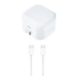 Apple Power Adapter 20W 3-Pin 1 Port Type-C With Type-C to Type-C Cable For iPhone 15 - MHJF32P/A - 14 Day Warranty