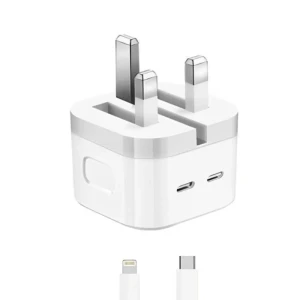 Apple 35W Dual USB-C Port Compact iPhone Power Adapter - White