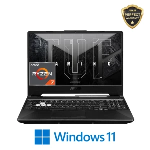 لاب توب جيمنج اسوس TUF A15 FA506NCR-HN007W معالج AMD R7 7435HS رام 8 جيجا 512 جيجا  SSD رسومات RTX 3050 سعة 4 جيجا، شاشة 15.6 بوصة 144 هرتز، Win 11