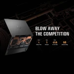 ASUS TUF Gaming F15 FX507VI-LP066W Gaming Laptop Intel Ci7-13620H 16GB RAM 1TB SSD RTX 4070 8GB 15.6” FHD 144Hz Win11 Jaeger Gray - 90NR0FH8-M002Y0