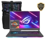 Asus ROG Strix G17 G713PV-HX174W Gaming Laptop, AMD R9 7940HX, 16GB RAM, 1TB SSD, RTX 4060 8GB, 17.3” FHD 144Hz, Win11 + ROG Backpack, 90NR0C34-M00DS0