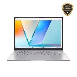 ASUS Vivobook S 14 OLED M5406UA-QD055W Laptop AMD Ryzen 9 8945HS AMD XDNA NPU 16GB RAM 512GB SSD 14” WUXGA AMD Graphics Win11 Silver - 90NB1461-M002Z0