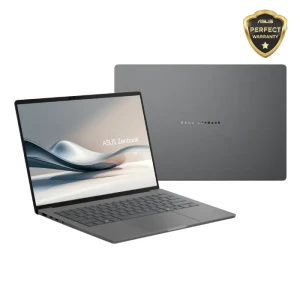 Asus Zenbook A14 UX3407RA-QD010W Laptop, Snapdragon X Elite X1E 78 100, 32GB RAM, 1TB SSD, 14" WUXGA OLED, Adreno GPU, Win11- Gray - 90NB16G2-M001V0