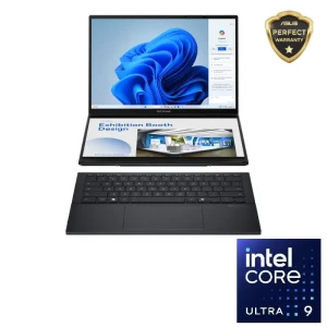 Asus Zenbook DUO UX8406CA-OLED009WS Laptop, Intel Core Ultra 9 285H, 32GB RAM, 2TB SSD, 14 Inch, 3K 120Hz, Intel Arc Graphics, Win11 - 90NB14X1-M009L0