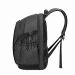 Rahala 2204 17-Inch Backpack Three Compartment Laptop Travel Waterproof Business With USB Port - Black