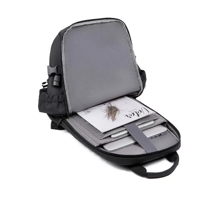 Rahala Meinaili 2204 Laptop Backpack 17 inch Water Resistant USB bag  Black