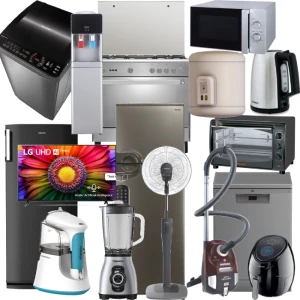 Offer refrigerator, washing machine, freezer, Cooker, dishwasher, TV, heater, microwave, oven, fryer, Dispenser, fan, iron, Blender, kettle, Vacuum