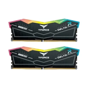 ذاكرة كمبيوتر من تيم جروب T-Force Delta RGB  بسعة 32 جيجابايت (16 جيجا *2) تردد 6000 ميجاهرتز DDR5