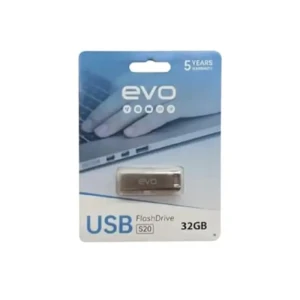 ذاكرة فلاش EVO، 32 جيجابايت، USB 2.0، هيكل معدني، فضي، SGK-USB-S20-2032