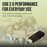 PNY 32GB Attaché 3 USB 2.0 Flash Drive - Black