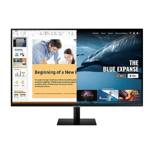 Samsung 32 inch LED Monitor Flat 4K UHD 60hz With Mobile Connectivity - LS32AM700UMXZN