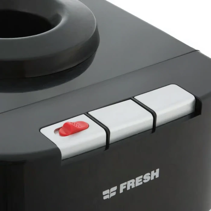 Fresh EL Shabh Water Dispenser 3 Faucets Hot, Cold and Normal With Refrigerator Black FW-16BRB