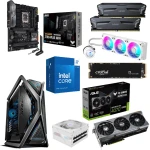 PC Gaming Bundle Intel Ci7-14700K-BOX, Asus Z790-PLUS, RTX 4070 Ti 16GB, 32GB RAM, 2TB SSD, ASUS ROG Hyperion Case+ PSU 850W, Liquid Cool AORUS