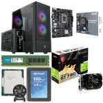 PC Gaming Bundle Intel Ci3-12100F Processor, Asus PRIME H610M-D D4 Motherboard, MSI GT730 4GB DDR3, 8GB RAM, 128GB SSD, XIGMATEK Hero II Case + 600W