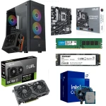 PC Gaming Bundle Intel Ci7-14700F, Asus Prime B760M-K D4 Motherboard, RTX 4060 EVO 8GB, 16GB RAM, 256GB SSD, Xigmatek Hero Case FRGB+ PSU X-Power 700W