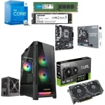 PC Gaming Bundle Intel Ci5-13400F Asus PRIME B760M-K D4, Asus RTX 4060 EVO 8GB, 16GB RAM 256GB SSD Cougar DuoFace 3 RGB Gaming Case + VTE X2 650W PSU