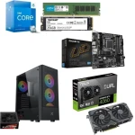 PC Gaming Bundle Intel Ci5-13400F,GIGABYTE B760M DS3H, Asus RTX 4060 EVO 8GB, 16GB RAM 256GB SSD, XIGMATEK Hero II Air FRGB Gaming Case + X-Power 750W