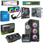 PC Gaming Bundle Intel Ci5 14600K Asus PRIME B760M-K D4, RTX 4060 Ti 16GB, 32GB RAM 256GB SSD, Waterwheel Cooling, Antec ARGB Gaming Case + 750W PSU