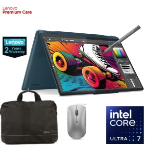 Lenovo Yoga 7 2-in-1 14IML9 Laptop Intel Core Ultra 7 155H, 16GB RAM 1TB SSD, 14" OLED Glossy Glass, Touch Intel Arc Graphics Win11 Teal + Pen, Mouse