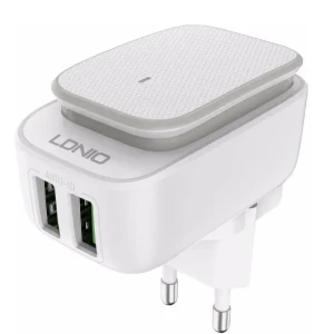 LDNIO A2205 Wall Charger with Night Light 2 Ports with Lightning cable