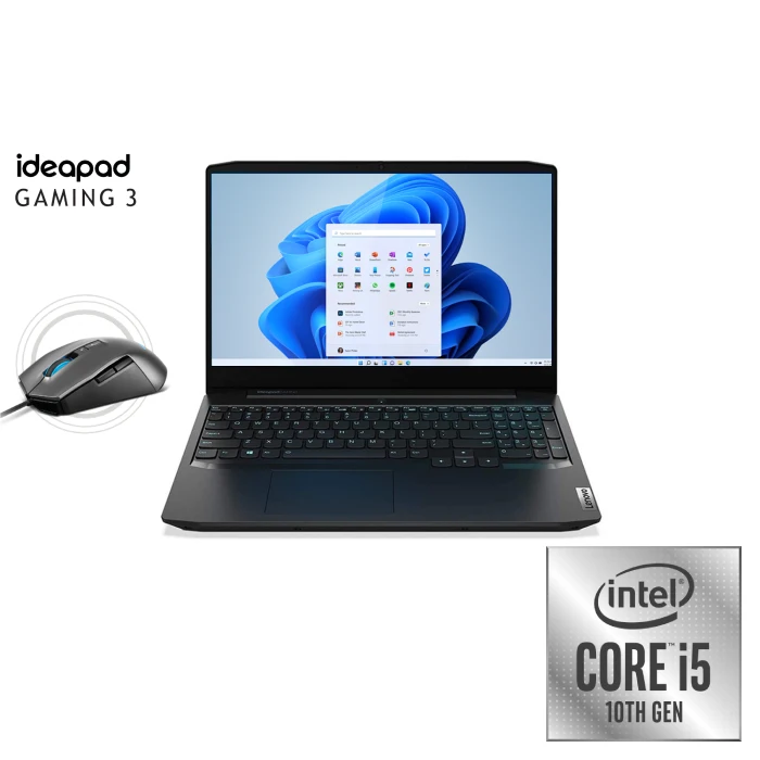 Lenovo IdeaPad Gaming 3 15IMH05  Gaming Laptop Intel Ci5-10300H 8GB 1TB+128GB SSD 15.6-inch 120Hz GeForce GTX 1650Ti 4GB + RGB Mouse 81Y4010CED