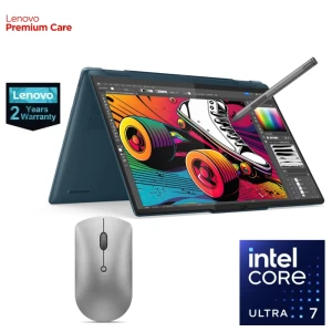 Lenovo Yoga 7 2-in-1 14IML9 Laptop Intel Core Ultra 7 155H, 16GB RAM 1TB SSD, 14" OLED Glossy Glass, Touch Intel Arc Graphics Win11 Teal + Pen, Mouse