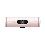 Logitech Webcam Brio 500 Full HD 1080p webcam with light correction, auto-framing, and Show Mode Rose 960-001421