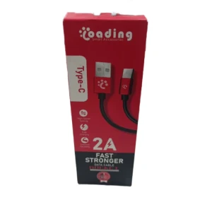 Loading Fast Charge Type-C Data Cable 2 A Red/Black - 1 Month Warranty