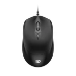 Fashion Wired Mouse FD 3600N DPI Adjustable 800DPI 1200DPI 1600DPI Wired Mouse - Black