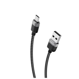 Oraimo OCD-C72 SolidLine 1Meter 3A Type-C Fast Data Cable - Black