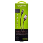 Oraimo OCD-L72 SolidLine 1Meter 2A Fast Lightning iPhone Cable - Black