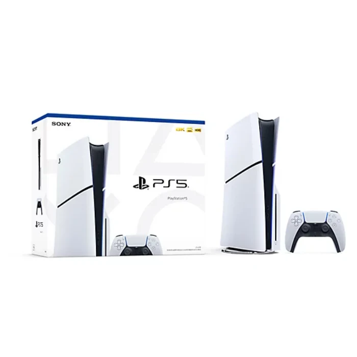 Sony Playstation 5 Disc Version Silm PS5 Console With Dual Sense Controller - White