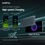 Oraimo Toast 15 Flash OPB-1100 Fast Charging Power Bank 10,000mAh 15W – Black