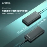 Oraimo Toast 15 Flash OPB-1100 Fast Charging Power Bank 10,000mAh 15W – Black