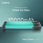 Oraimo Toast 15 Flash OPB-1100 Fast Charging Power Bank 10,000mAh 15W – Black