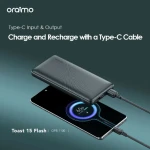 Oraimo Toast 15 Flash OPB-1100 Fast Charging Power Bank 10,000mAh 15W – Black