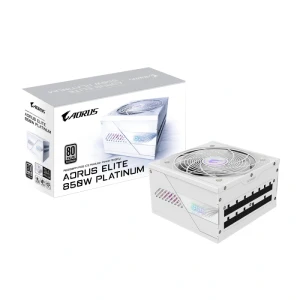 Gigabyte AORUS ELITE P850W 80+ Platinum Modular PCIe 5.0 Ice Power Supply White - GP-AE850PM PG5 ICE