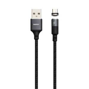 Remax RC-102m Zigie Series Micro Charging &amp; Data Magnetic Cable  Black