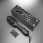Rush Brush Hair Straightener Brush V2 PRO Black